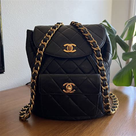 chanel bagback|authentic chanel backpack.